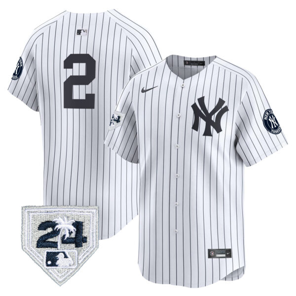 Men's New York Yankees 2024 Spring Training Patch Vapor Premier Limited Jersey V5 - All Stitched - Image 20
