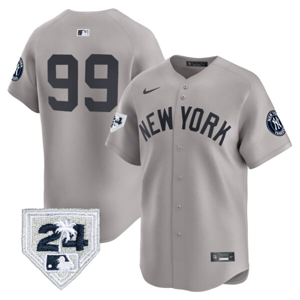 Men's New York Yankees 2024 Spring Training Patch Vapor Premier Limited Jersey V5 - All Stitched - Image 25