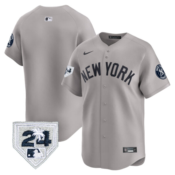 Men's New York Yankees 2024 Spring Training Patch Vapor Premier Limited Jersey V5 - All Stitched - Image 32