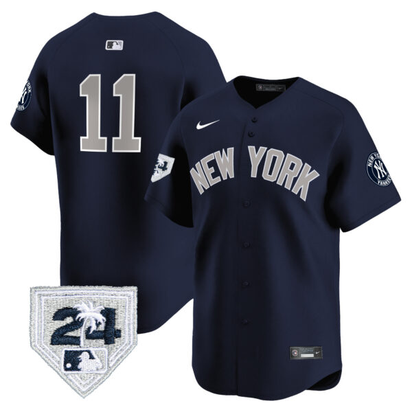 Men's New York Yankees 2024 Spring Training Patch Vapor Premier Limited Jersey V5 - All Stitched - Image 34
