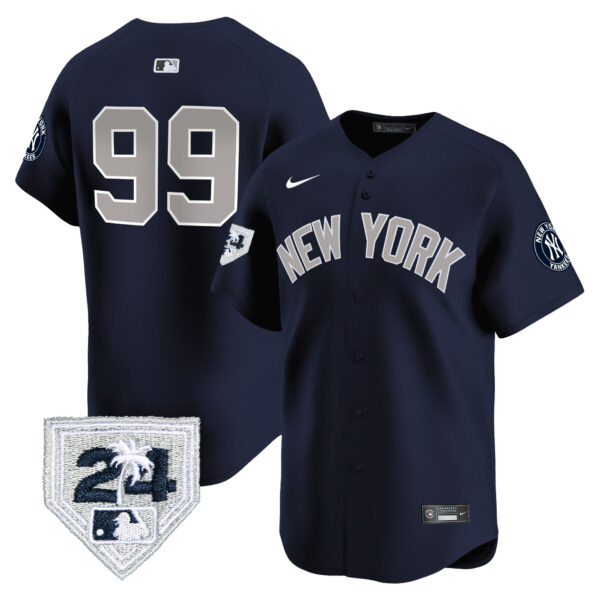 Men's New York Yankees 2024 Spring Training Patch Vapor Premier Limited Jersey V5 - All Stitched - Image 33