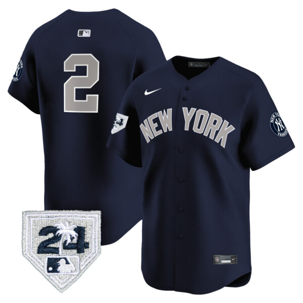 Men's New York Yankees 2024 Spring Training Patch Vapor Premier Limited Jersey V5 - All Stitched - Image 36