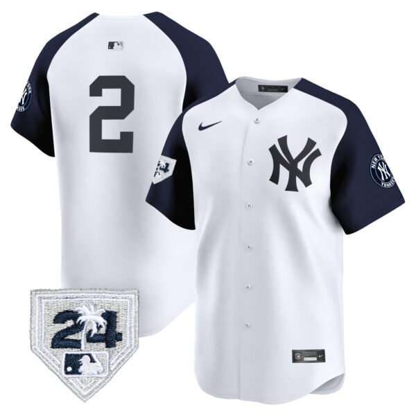 Men's New York Yankees 2024 Spring Training Patch Vapor Premier Limited Jersey V5 - All Stitched - Image 44