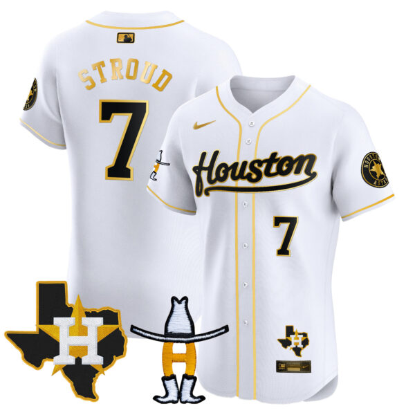 Men's Houston Astros Houston Rodeo Patch Vapor Premier Elite Jersey - All Stitched - Image 12