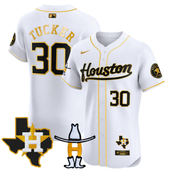 Men's Houston Astros Houston Rodeo Patch Vapor Premier Elite Jersey - All Stitched - Image 17