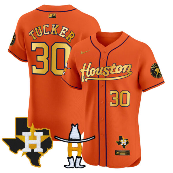 Men's Houston Astros Houston Rodeo Patch Vapor Premier Elite Jersey - All Stitched - Image 26