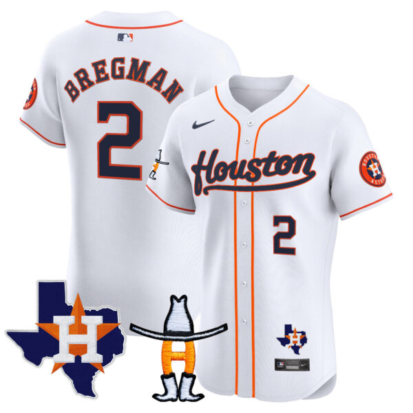 Men's Houston Astros Houston Rodeo Patch Vapor Premier Elite Jersey - All Stitched - Image 33