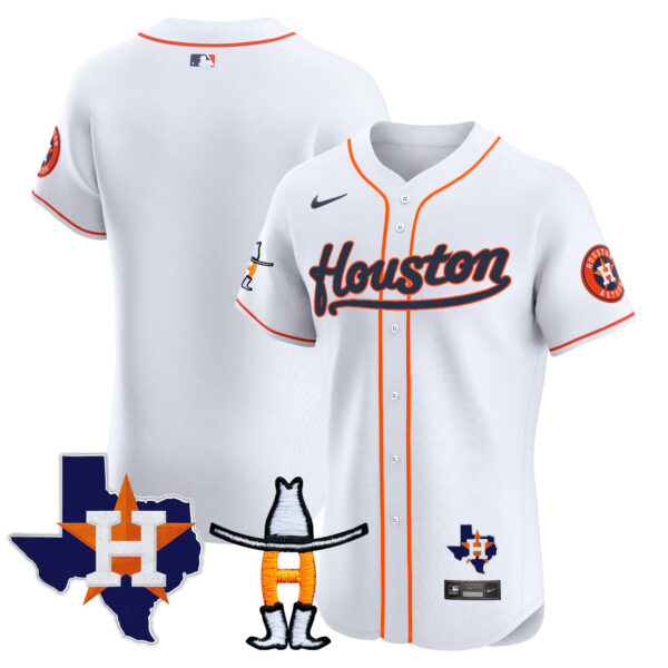 Men's Houston Astros Houston Rodeo Patch Vapor Premier Elite Jersey - All Stitched - Image 36