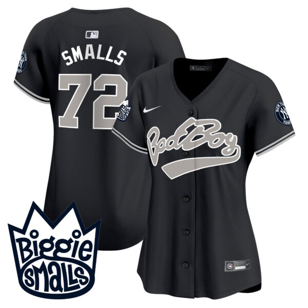 Women's New York Yankees Biggie Smalls Vapor Premier Limited Jersey - All Stitched - Image 12