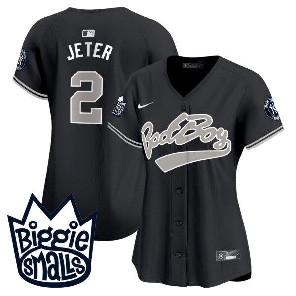 Women's New York Yankees Biggie Smalls Vapor Premier Limited Jersey - All Stitched - Image 16