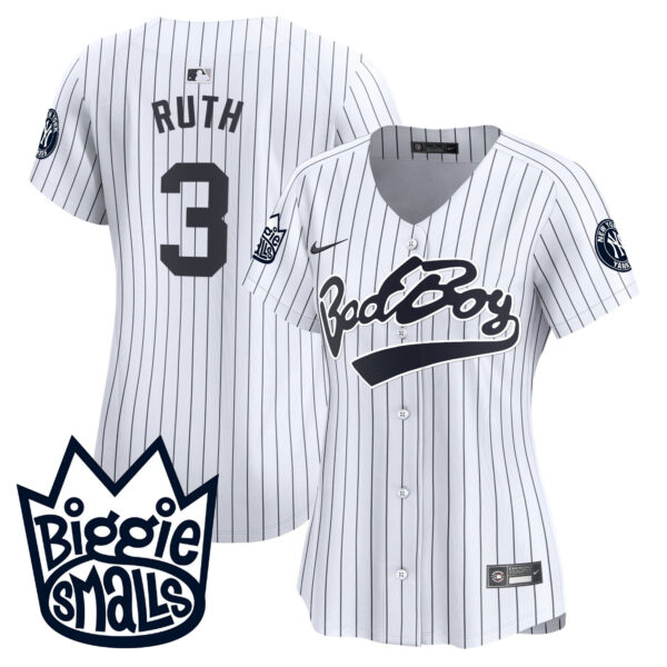 Women's New York Yankees Biggie Smalls Vapor Premier Limited Jersey - All Stitched - Image 25
