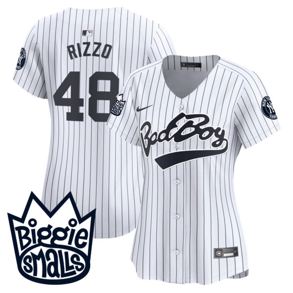 Women's New York Yankees Biggie Smalls Vapor Premier Limited Jersey - All Stitched - Image 29