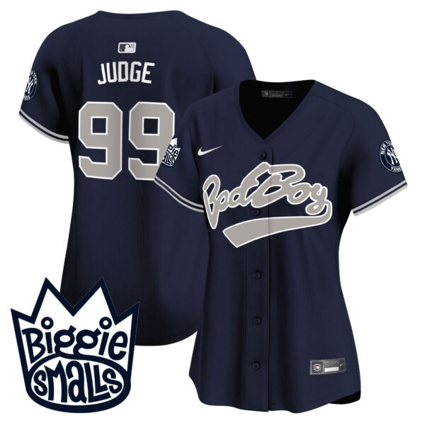 Women's New York Yankees Biggie Smalls Vapor Premier Limited Jersey - All Stitched - Image 31