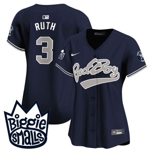 Women's New York Yankees Biggie Smalls Vapor Premier Limited Jersey - All Stitched - Image 35