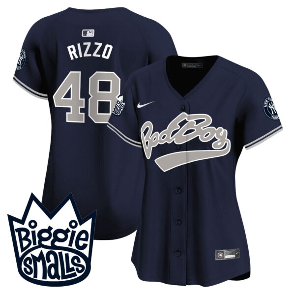 Women's New York Yankees Biggie Smalls Vapor Premier Limited Jersey - All Stitched - Image 39