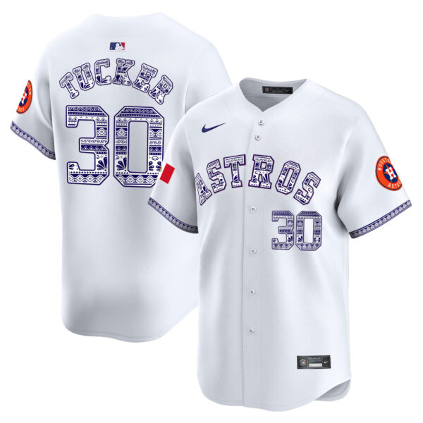 Men's Houston Astros Mexico Vapor Premier Limited Jersey V2 - All Stitched - Image 6