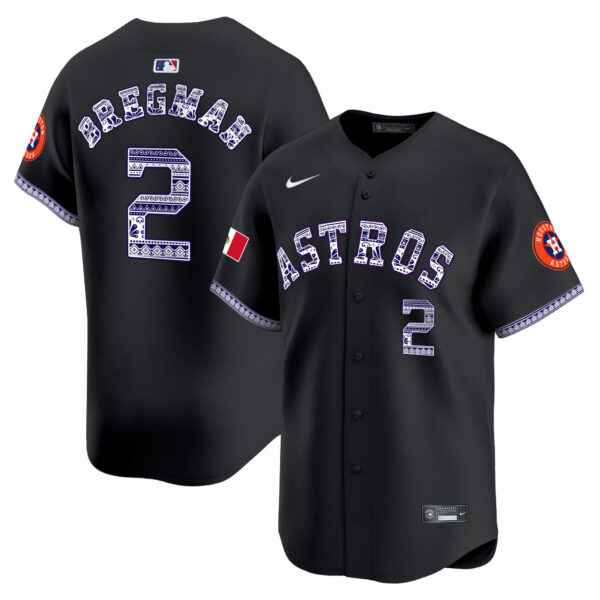 Men's Houston Astros Mexico Vapor Premier Limited Jersey V2 - All Stitched - Image 10