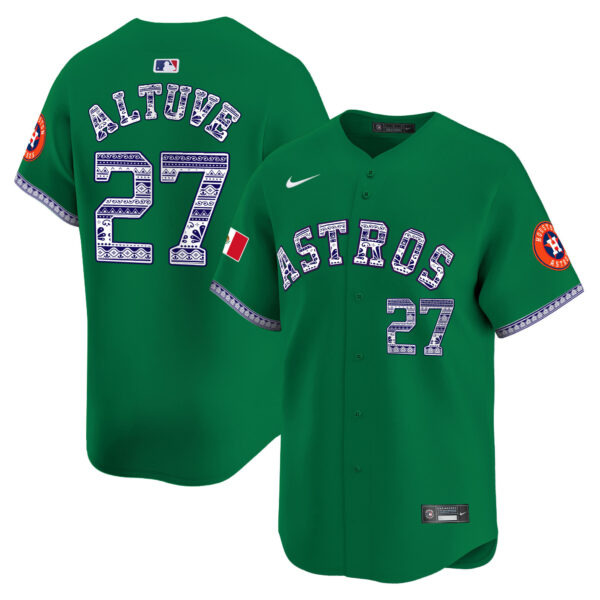 Men's Houston Astros Mexico Vapor Premier Limited Jersey V2 - All Stitched - Image 27