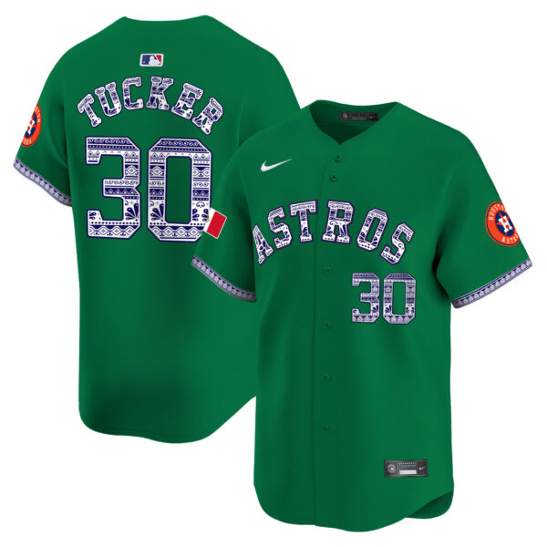 Men's Houston Astros Mexico Vapor Premier Limited Jersey V2 - All Stitched - Image 30