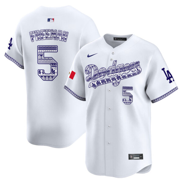 Men's Los Angeles Dodgers Mexico Vapor Premier Limited Jersey V3 - All Stitched - Image 4