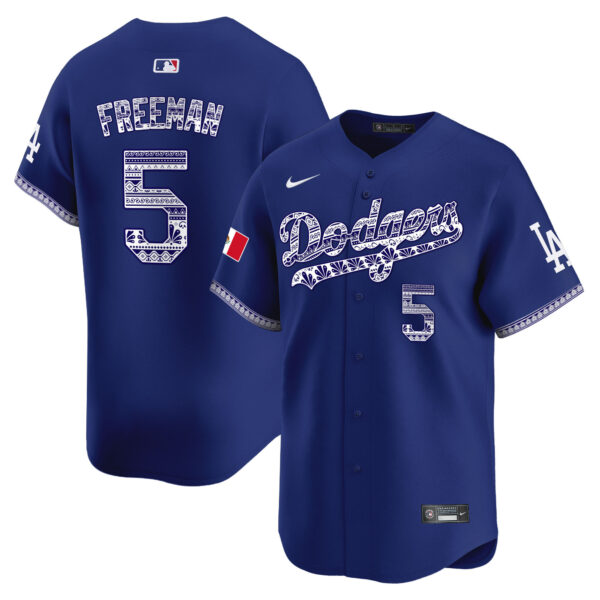 Men's Los Angeles Dodgers Mexico Vapor Premier Limited Jersey V3 - All Stitched - Image 36