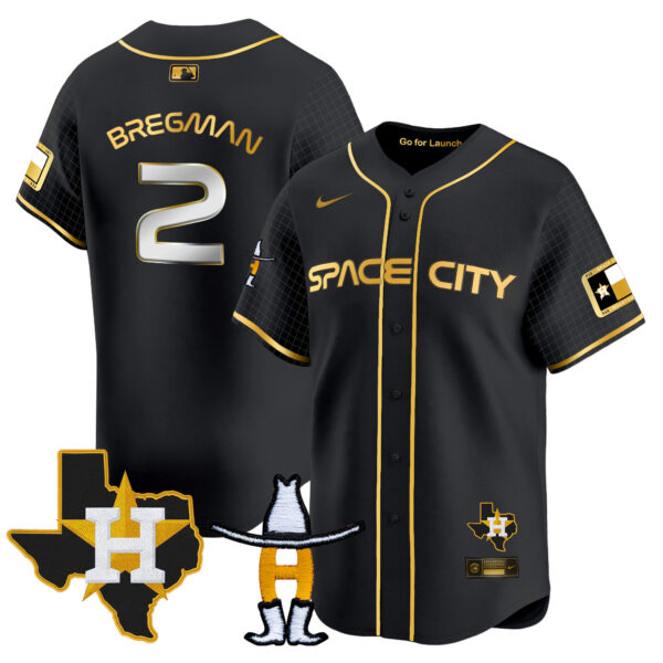 Men's Astros Space City Texas Patch Vapor Premier Limited Jersey - All Stitched - Image 24