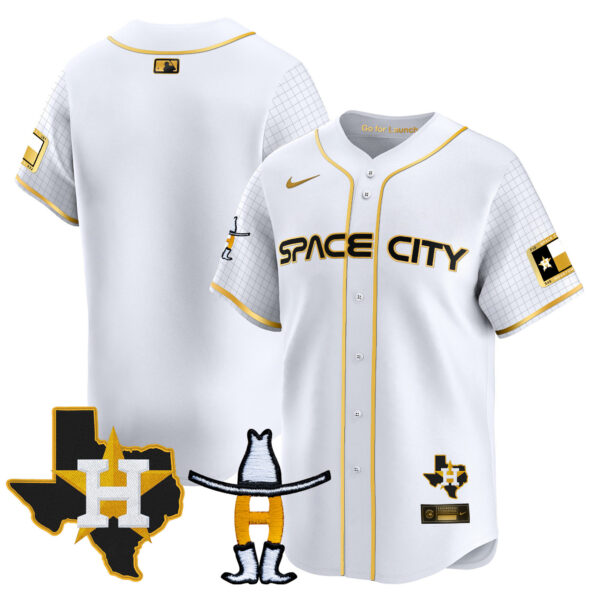 Men's Astros Space City Texas Patch Vapor Premier Limited Jersey - All Stitched - Image 36
