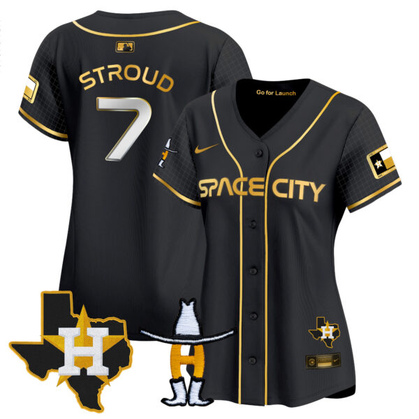 Women's Astros Space City Texas Patch Vapor Premier Limited Jersey - All Stitched - Image 21