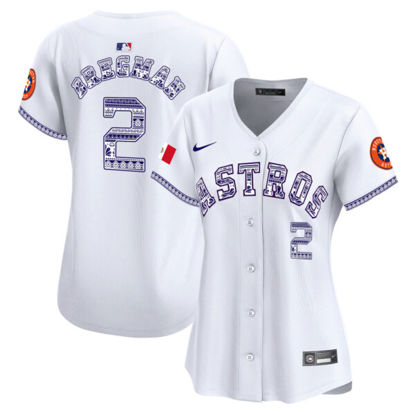 Women's Houston Astros Mexico Vapor Premier Limited Jersey V2 - All Stitched - Image 2