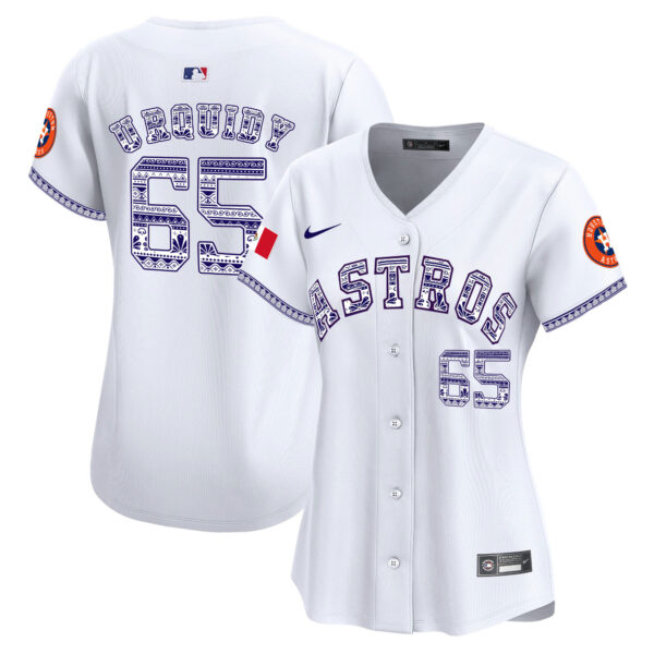 Women's Houston Astros Mexico Vapor Premier Limited Jersey V2 - All Stitched - Image 7