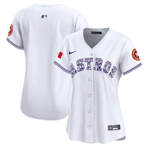 Women's Houston Astros Mexico Vapor Premier Limited Jersey V2 - All Stitched - Image 8