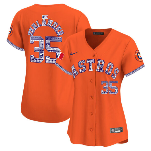 Women's Houston Astros Mexico Vapor Premier Limited Jersey V2 - All Stitched - Image 37