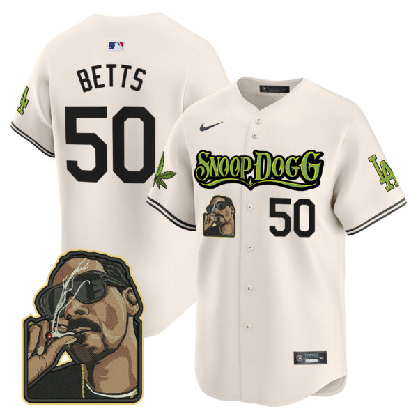 Men's Dodgers Snoop Dogg Vapor Premier Limited Jersey - Stitched - Image 4