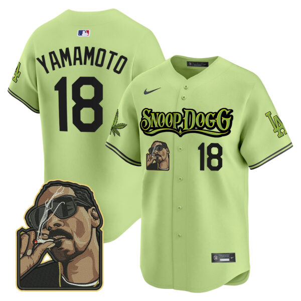 Men's Dodgers Snoop Dogg Vapor Premier Limited Jersey - Stitched - Image 17