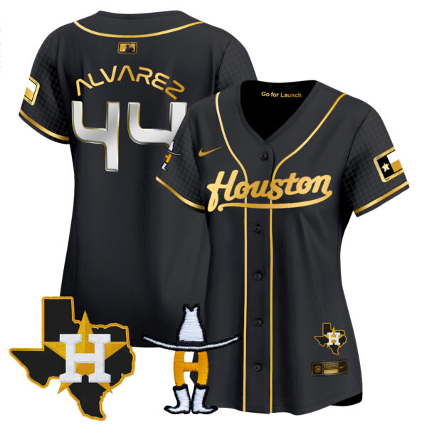 Women's Astros Space City Houston Rodeo Patch Vapor Premier Limited Jersey - All Stitched - Image 19