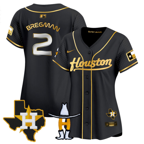 Women's Astros Space City Houston Rodeo Patch Vapor Premier Limited Jersey - All Stitched - Image 24