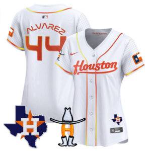 Women's Astros Space City Houston Rodeo Patch Vapor Premier Limited Jersey - All Stitched