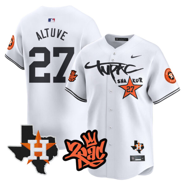 Men's Astros Tupac Shakur Vapor Premier Limited Jersey - All Stitched - Image 21