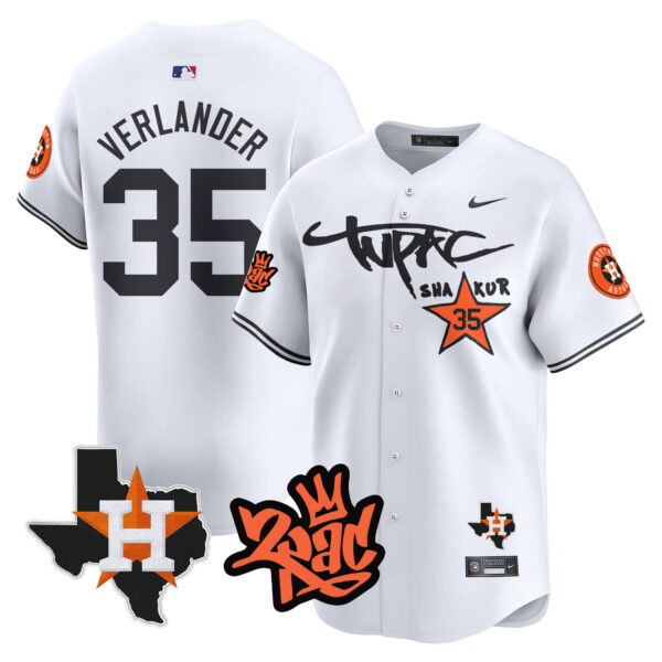 Men's Astros Tupac Shakur Vapor Premier Limited Jersey - All Stitched - Image 25