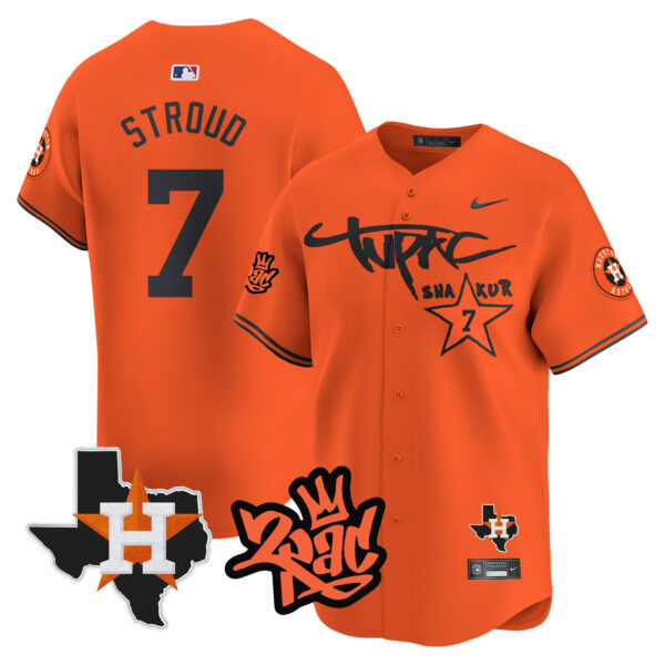 Men's Astros Tupac Shakur Vapor Premier Limited Jersey - All Stitched - Image 40