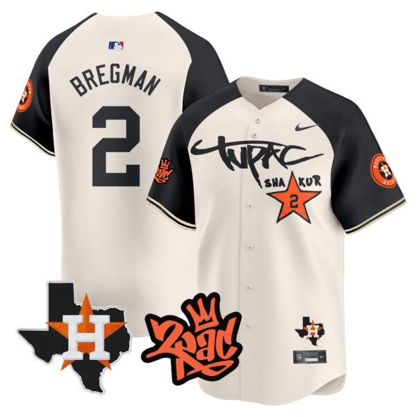 Men's Astros Tupac Shakur Vapor Premier Limited Jersey - All Stitched - Image 51
