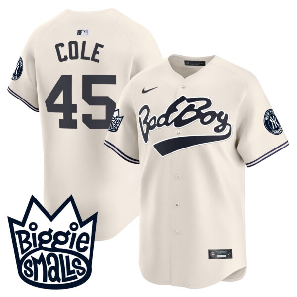 Men's New York Yankees Biggie Smalls Vapor Premier Limited Jersey - All Stitched - Image 7