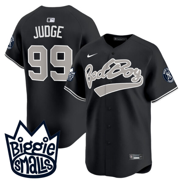 Men's New York Yankees Biggie Smalls Vapor Premier Limited Jersey - All Stitched - Image 11