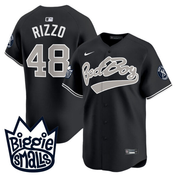 Men's New York Yankees Biggie Smalls Vapor Premier Limited Jersey - All Stitched - Image 19