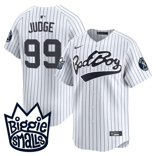 Men's New York Yankees Biggie Smalls Vapor Premier Limited Jersey - All Stitched - Image 21