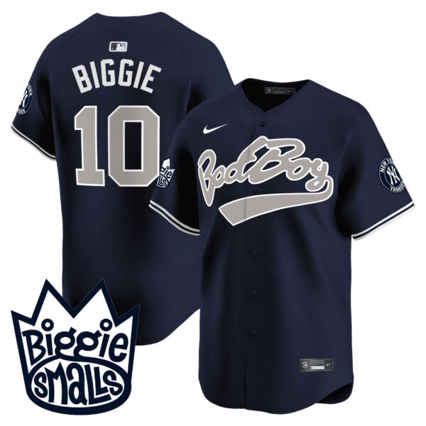Men's New York Yankees Biggie Smalls Vapor Premier Limited Jersey - All Stitched - Image 33