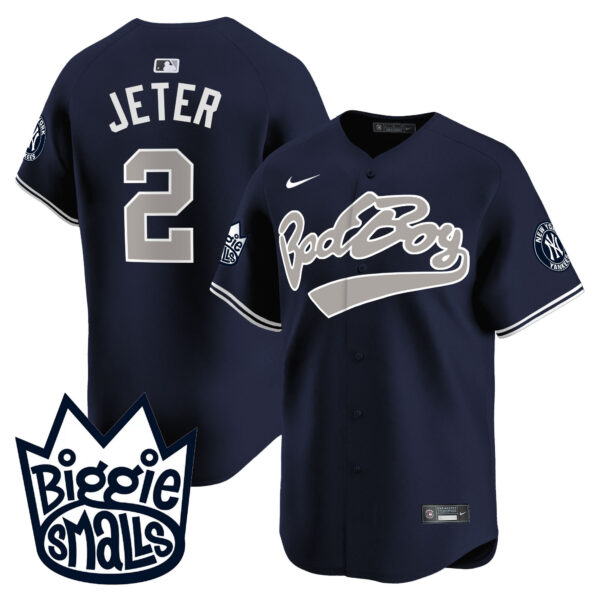 Men's New York Yankees Biggie Smalls Vapor Premier Limited Jersey - All Stitched - Image 36