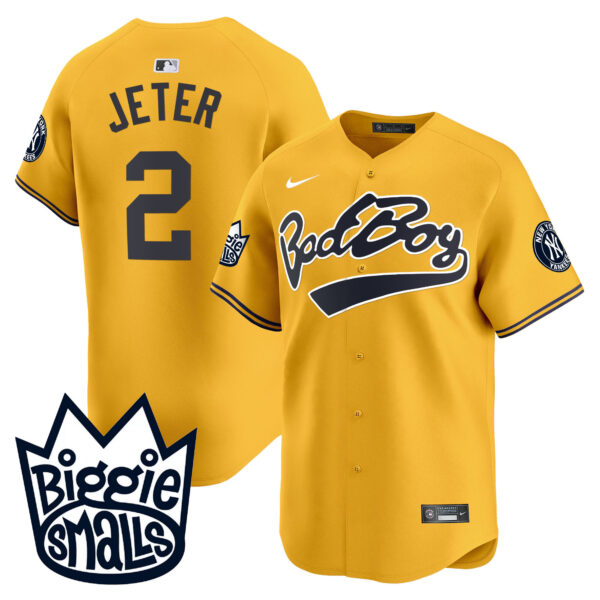 Men's New York Yankees Biggie Smalls Vapor Premier Limited Jersey - All Stitched - Image 46