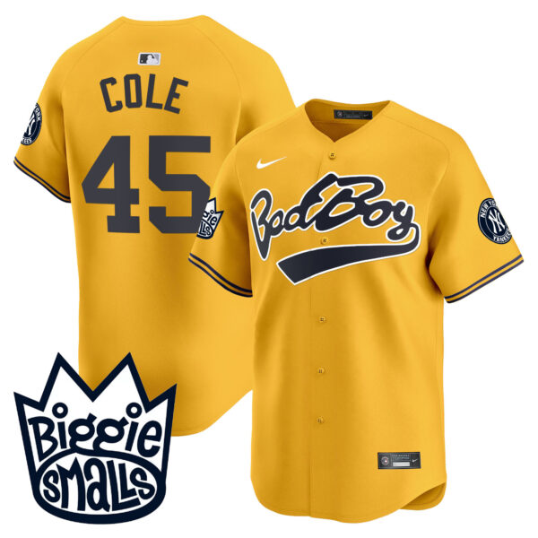 Men's New York Yankees Biggie Smalls Vapor Premier Limited Jersey - All Stitched - Image 47