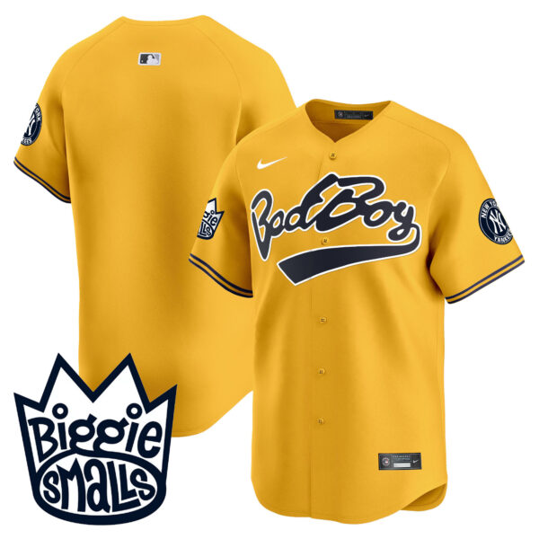 Men's New York Yankees Biggie Smalls Vapor Premier Limited Jersey - All Stitched - Image 50